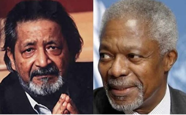 V.S. Naipaul and Kofi Annan