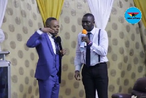Founder of Glorious Word Power Ministry International, Rev.Isaac Owusu Bempah (left)