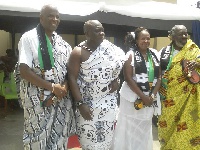 Dr. Sandi Williams, Omanhene of Edina Traditional Council, Nana Kodwo Condua VI and his sub chiefs