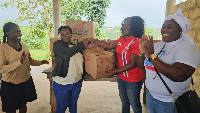 Gloria Poku-Adusei (Second person from left) giving back to the society