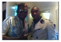 A photo of Castro and Ghanaian Gospel artiste Jay Peacock in Australia has emerged
