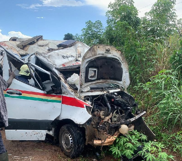 All four occupants of the ambulance survived the accident