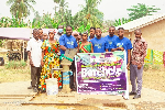 The team collaborated with the North Dayi District to rehabilitate the borehole