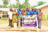 The team collaborated with the North Dayi District to rehabilitate the borehole