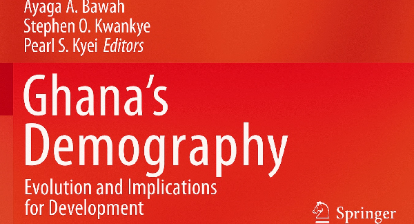 A cover of the demography book launched by the University of Ghana