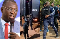 Mohammed Amin Adam (L) and some members of IGP Special Operations Team “Black Maria”