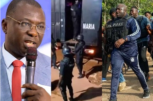 Mohammed Amin Adam (L) and some members of IGP Special Operations Team “Black Maria”