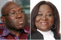 Inusah Fuseini (L) and Gloria Ofori-Boadu