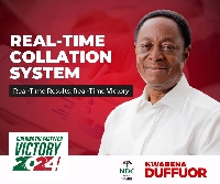 Dr Duffuor has promised to install a real-time system to help the NDC collate accurate data