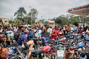 Over 600 Okada Riders In Akuapem South Receive Free Fuel