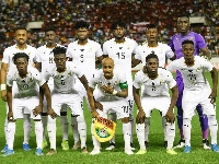 Black Stars line up ahead of a game
