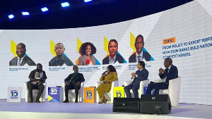 Aurelia Baaba Ofori Odame (Middle), Head of Afro Asia Banking and State Owned Enterprises, GCB Bank