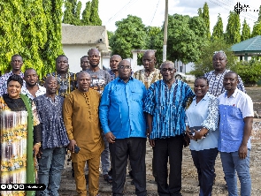 Joe Ghartey with the executives