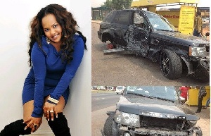 Nana Ama McBrown and now husband Maxwell were involved in an accident in 2013