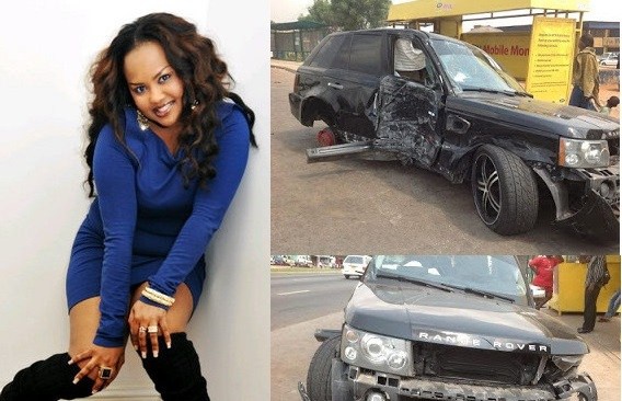 Nana Ama McBrown and now husband Maxwell were involved in an accident in 2013