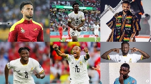 A photo of some of the most handsome Black Stars players