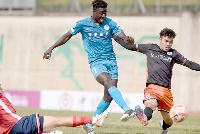 Nassam Yakubu Ibrahim in action for his club