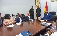Dr. Bawumia with members of the commission