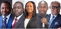 Dr Dominic Ayine(L) and others involved in the PDS case
