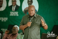 John Dramani Mahama, flagbearer of the opposition National Democratic Congress