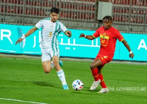 Abdul Fatawu Issahaku in action in Algeria