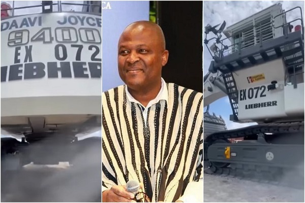 ibrahim Mahama named the excavator after his mother Daavi Joyce