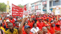 Old photo of organised labour members protesting