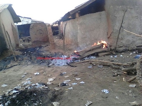File photo: Several houses have been burnt in the violence