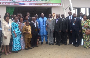 The council members with Dr Victor Bampoe