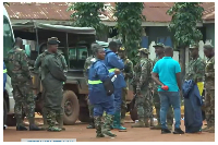 A photo of the military investigators