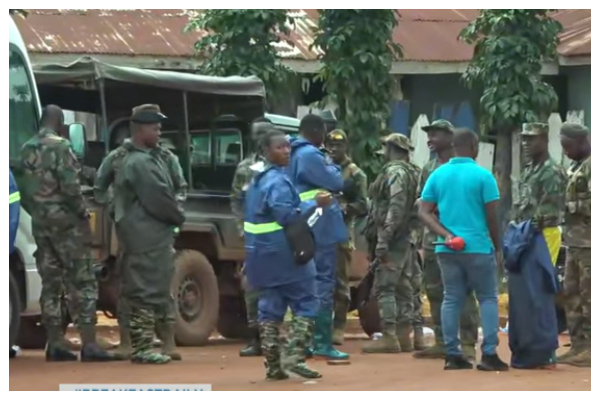 A photo of the military investigators