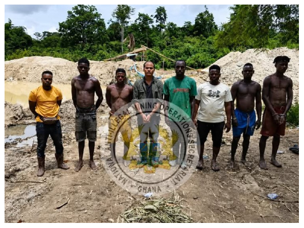 The suspects arrested by NAIMOS