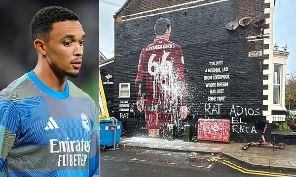 Alexander-Arnold's mural has been destroyed for the tird time