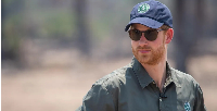 Prince Harry watching an anti-poaching demonstration in Malawi in 2019