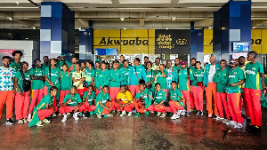 Ethiopian athletes arrived in Ghana for the African Athletics Championships