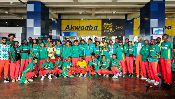 Ethiopian athletes arrived in Ghana for the African Athletics Championships