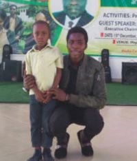 The Award is to help 6-year-old Emmanuel further his education