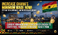 An image with inscription calling for wage increment
