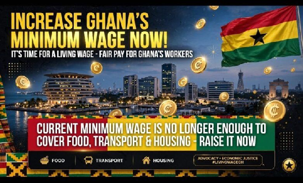 An image with inscription calling for wage increment