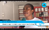 A vender speaking in an interview with a journalist from GhanaWeb TV