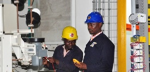 ECG workers at post