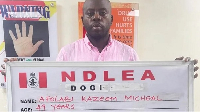 Afolabi Kazeem Micheal was detained at an airport in Lagos last week