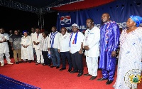 Akufo-Addo, Bawumia with the newly elected NPP executives