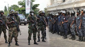 Ghana Police Soldiers