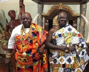 Awoamefia Togbi Sri III and Otumfuo Osei Tutu II