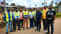 Official of Ghana Highway Authority hands over site to Kingsport Company Limited