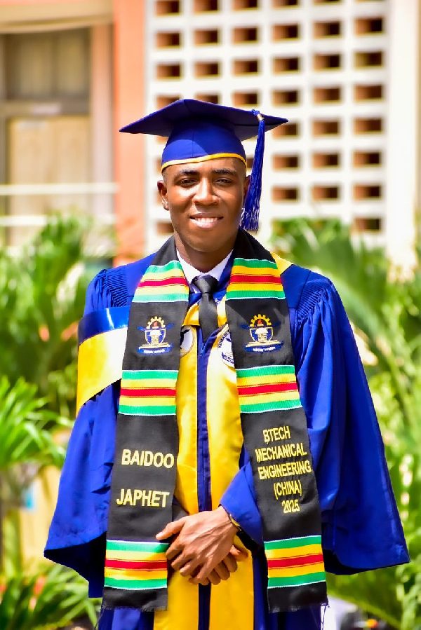 Japhet Baidoo is the best graduating student at the KsTU for the 2024/2025 academic year