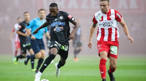Winfried Amoah helped his side claim maximum points after winning them an 86th-minute penalty