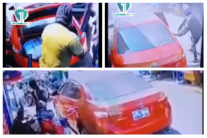 CCTV footage of the armed gang robbery at Adabraka