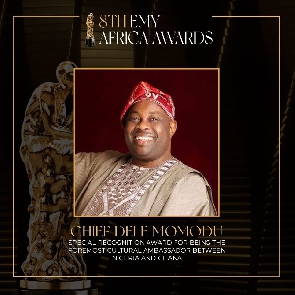 Chief Dele Momodu received  Special Recognition Award at the 8th EMY Africa Awards